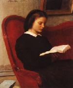 Henri Fantin-Latour The Reader(Marie Fantin-Latour,the Artist's Sister) oil painting picture wholesale